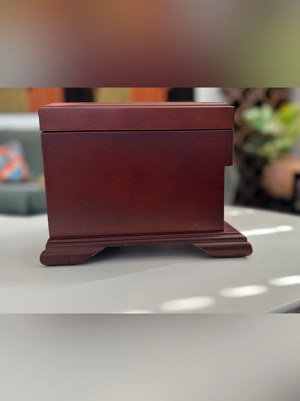 Cherry Wooden Jewelry Box Kathryn White